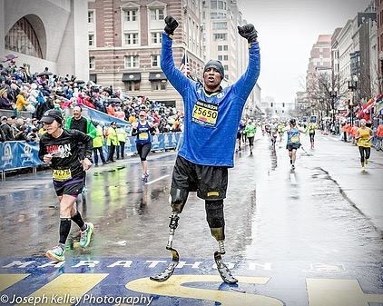 Boston Marathon finish